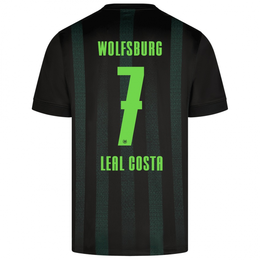 Kinderen David Leal Costa #7 Donkergroen Uitshirt Uittenue 2024/25 T-Shirt België