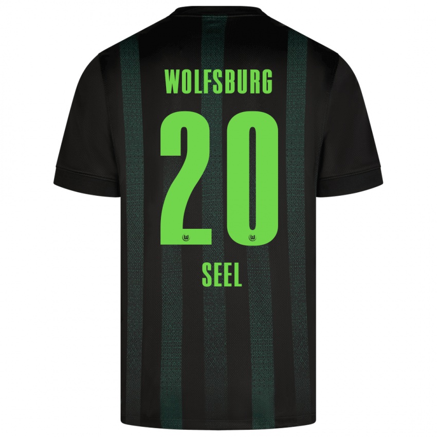 Kinder William Seel #20 Dunkelgrün Auswärtstrikot Trikot 2024/25 T-Shirt Belgien