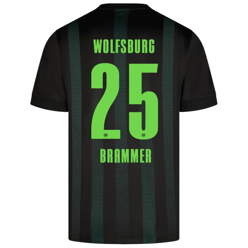 Kinder Ole Brammer #25 Dunkelgrün Auswärtstrikot Trikot 2024/25 T-Shirt Belgien