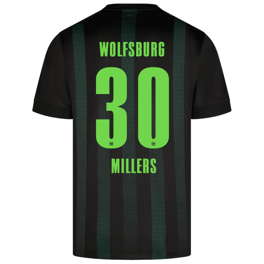 Kinder Kristers Millers #30 Dunkelgrün Auswärtstrikot Trikot 2024/25 T-Shirt Belgien