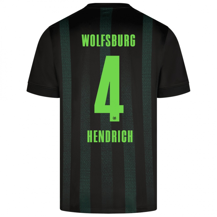 Kinder Kathrin Hendrich #4 Dunkelgrün Auswärtstrikot Trikot 2024/25 T-Shirt Belgien