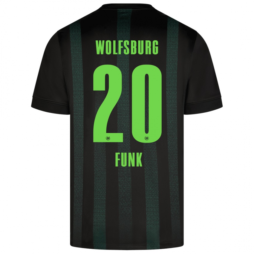 Kinderen Jonah Funk #20 Donkergroen Uitshirt Uittenue 2024/25 T-Shirt België