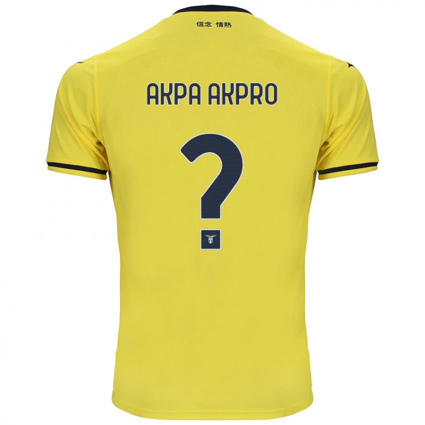 Kinderen Jean-Daniel Akpa Akpro #0 Geel Uitshirt Uittenue 2024/25 T-Shirt België