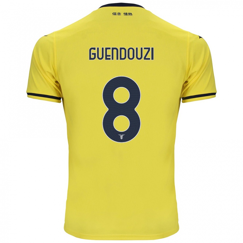 Kinderen Matteo Guendouzi #8 Geel Uitshirt Uittenue 2024/25 T-Shirt België