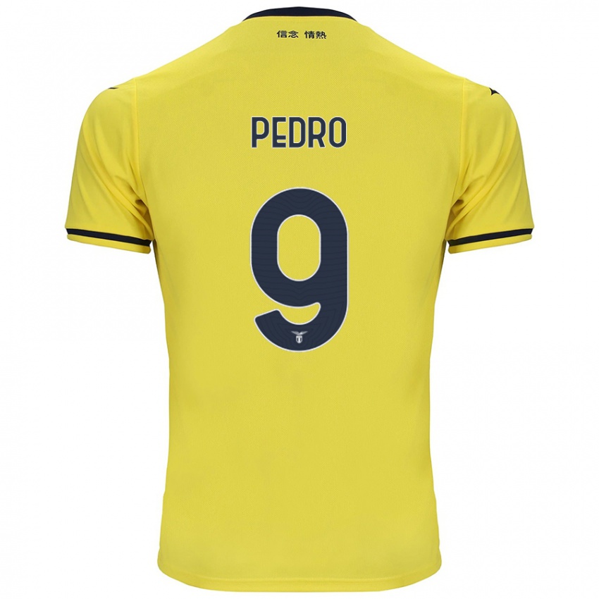 Kinderen Pedro #9 Geel Uitshirt Uittenue 2024/25 T-Shirt België