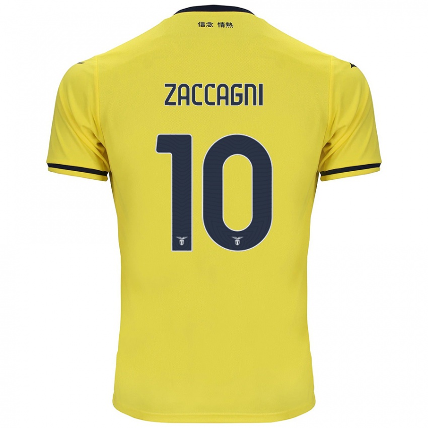 Kinderen Mattia Zaccagni #10 Geel Uitshirt Uittenue 2024/25 T-Shirt België