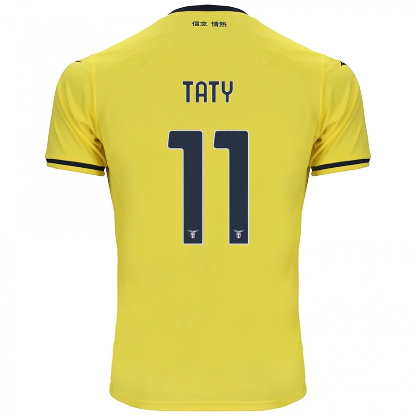 Kinder Taty Castellanos #11 Gelb Auswärtstrikot Trikot 2024/25 T-Shirt Belgien