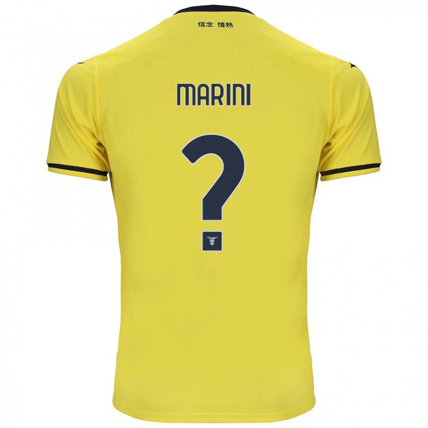 Kinderen Matteo Marini #0 Geel Uitshirt Uittenue 2024/25 T-Shirt België