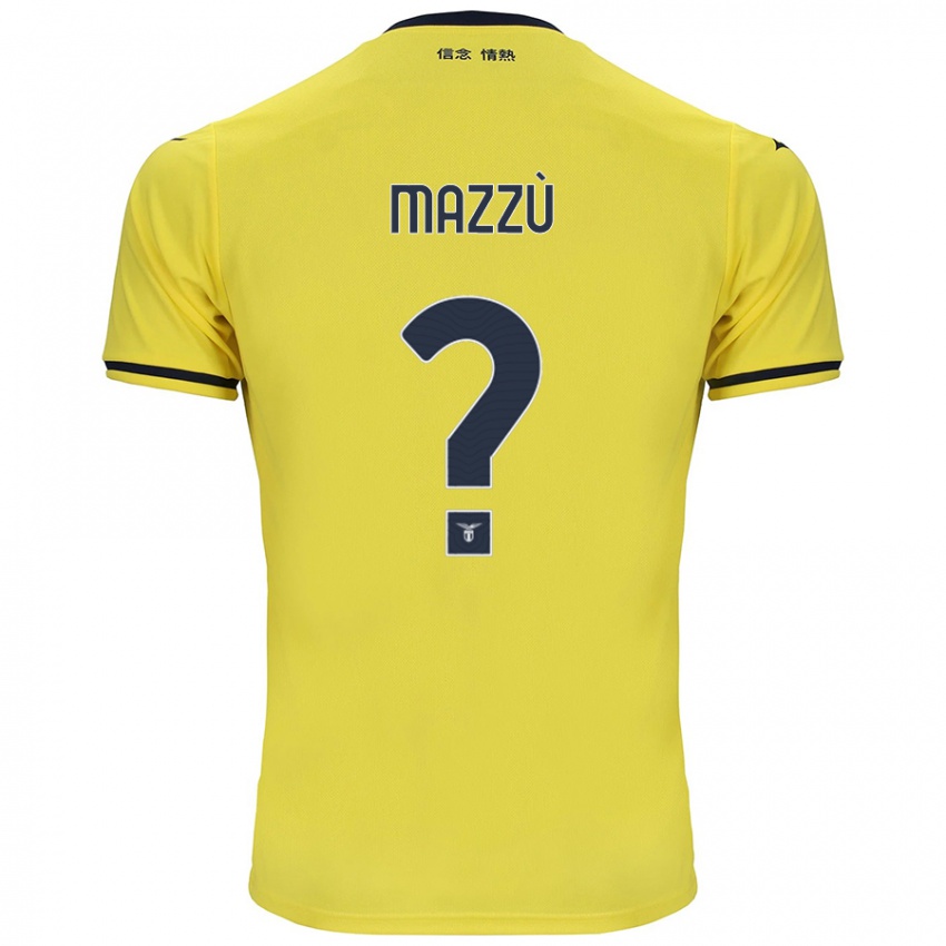 Kinderen Domenico Mazzù #0 Geel Uitshirt Uittenue 2024/25 T-Shirt België