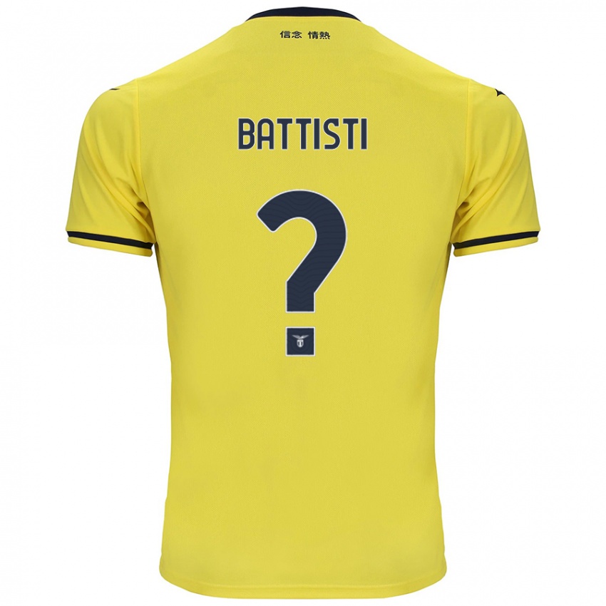 Kinderen Valerio Battisti #0 Geel Uitshirt Uittenue 2024/25 T-Shirt België