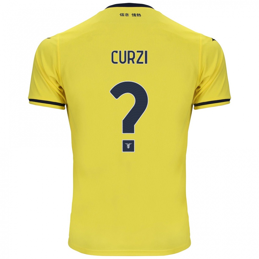 Kinderen Simone Curzi #0 Geel Uitshirt Uittenue 2024/25 T-Shirt België