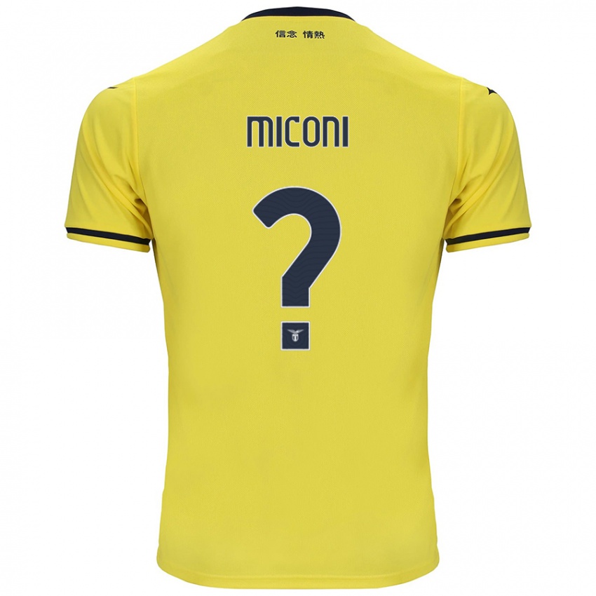 Kinderen Lorenzo Miconi #0 Geel Uitshirt Uittenue 2024/25 T-Shirt België