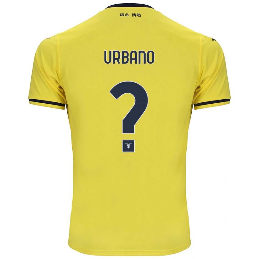 Kinder Nicolò Urbano #0 Gelb Auswärtstrikot Trikot 2024/25 T-Shirt Belgien