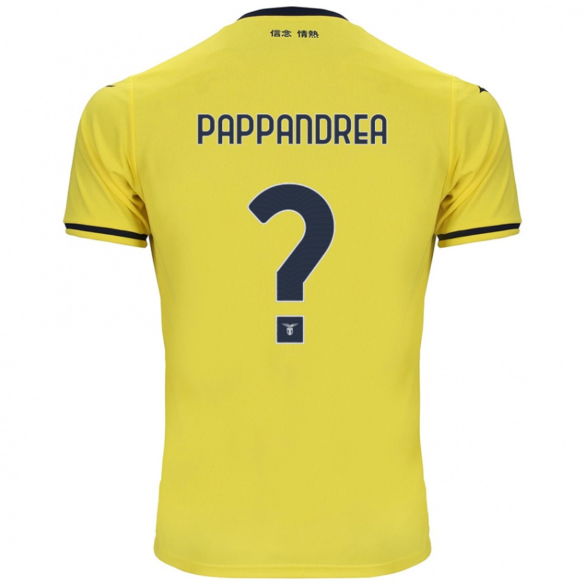 Kinderen Filippo Pappandrea #0 Geel Uitshirt Uittenue 2024/25 T-Shirt België