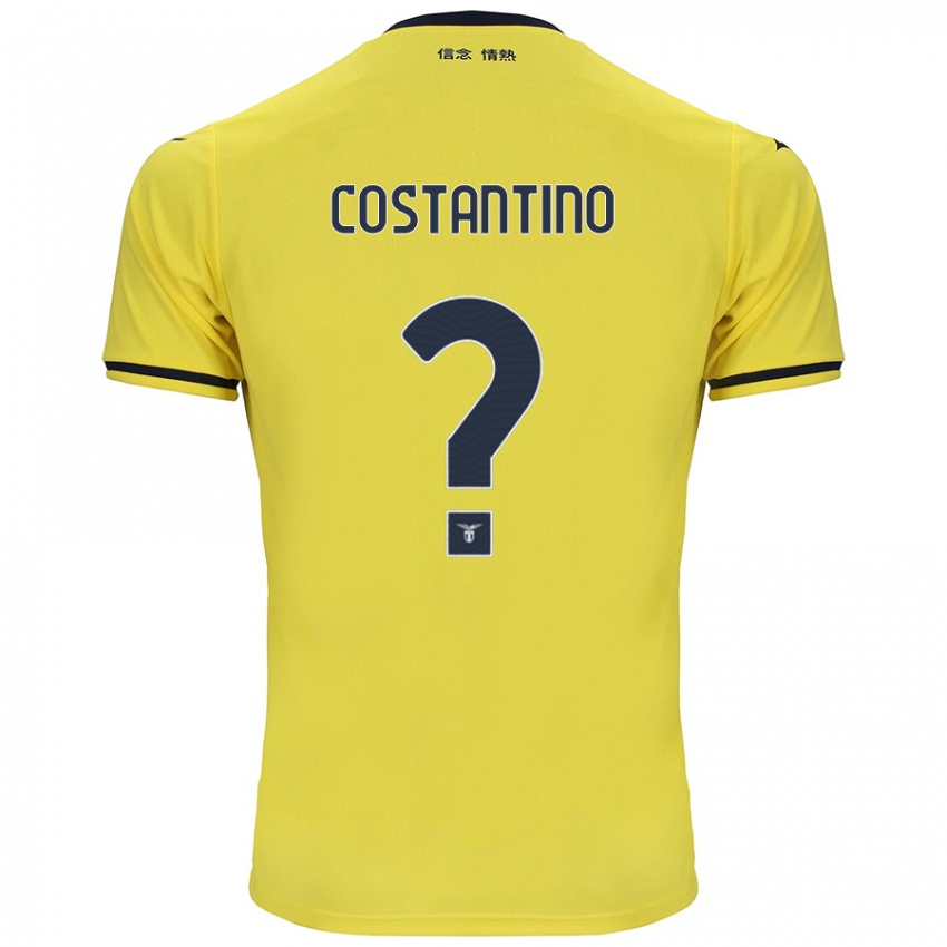 Kinderen Davide Costantino #0 Geel Uitshirt Uittenue 2024/25 T-Shirt België