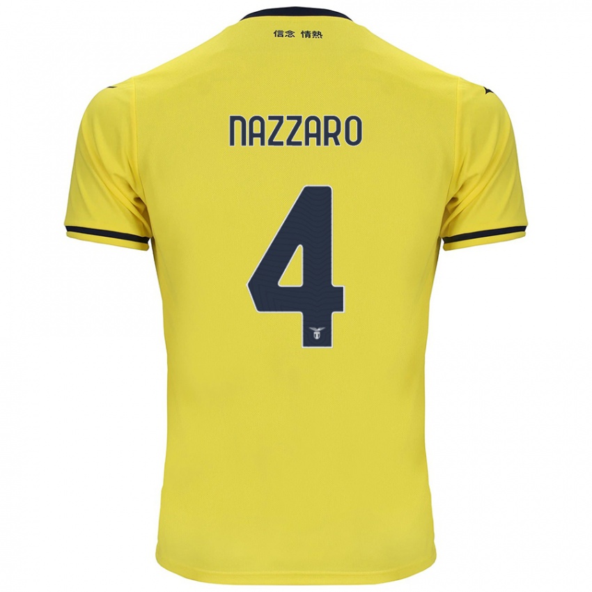 Kinderen Marco Nazzaro #4 Geel Uitshirt Uittenue 2024/25 T-Shirt België