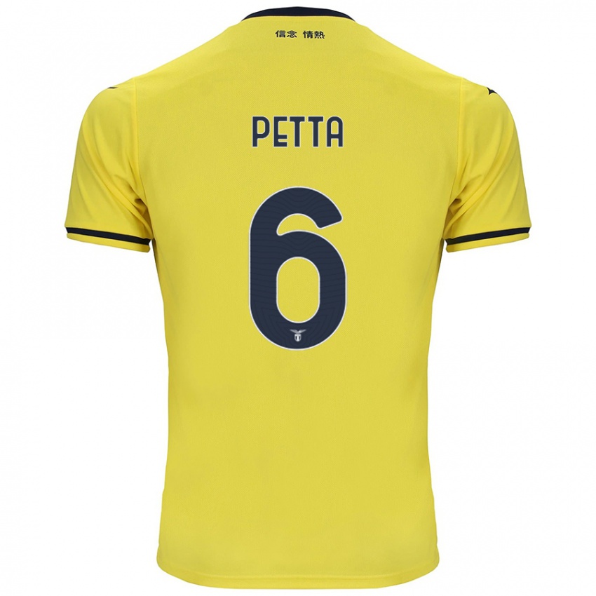 Kinderen Andrea Petta #6 Geel Uitshirt Uittenue 2024/25 T-Shirt België