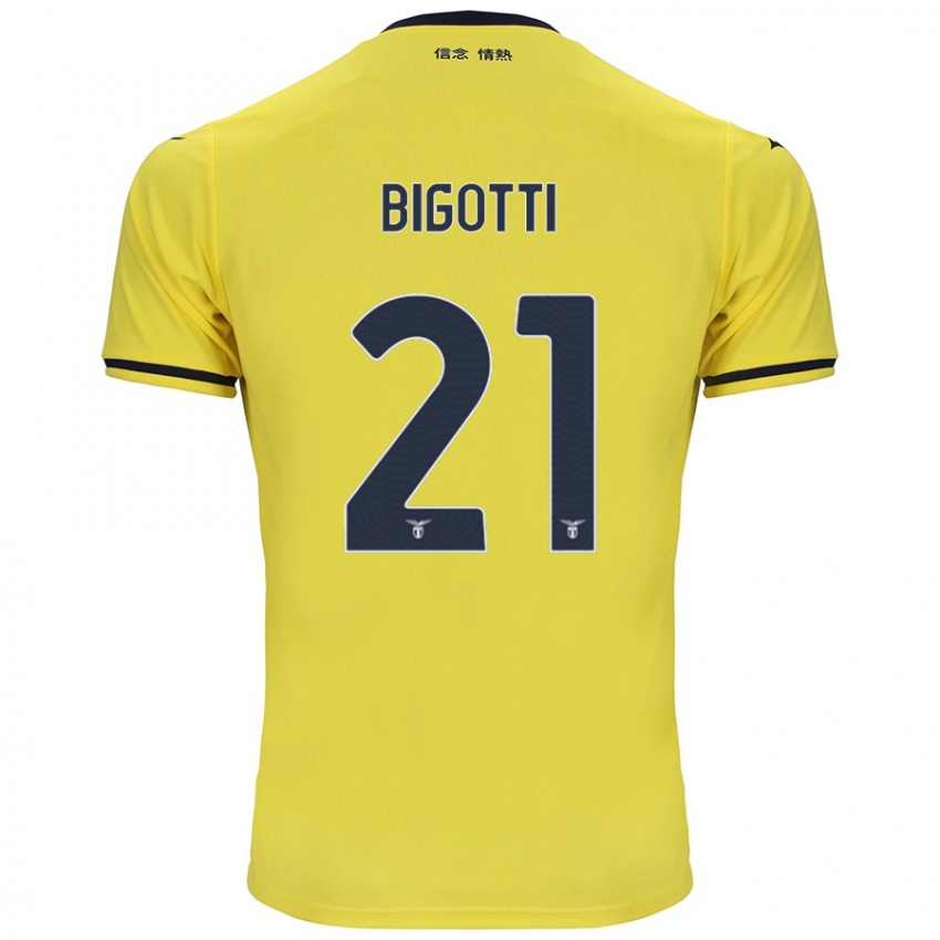 Kinderen Massimo Bigotti #21 Geel Uitshirt Uittenue 2024/25 T-Shirt België