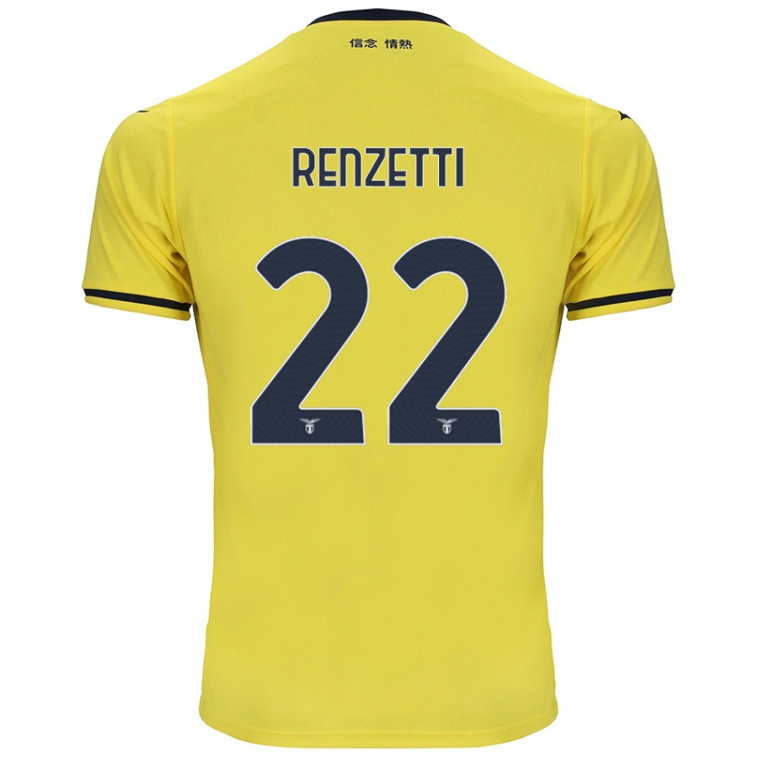 Kinderen Davide Renzetti #22 Geel Uitshirt Uittenue 2024/25 T-Shirt België