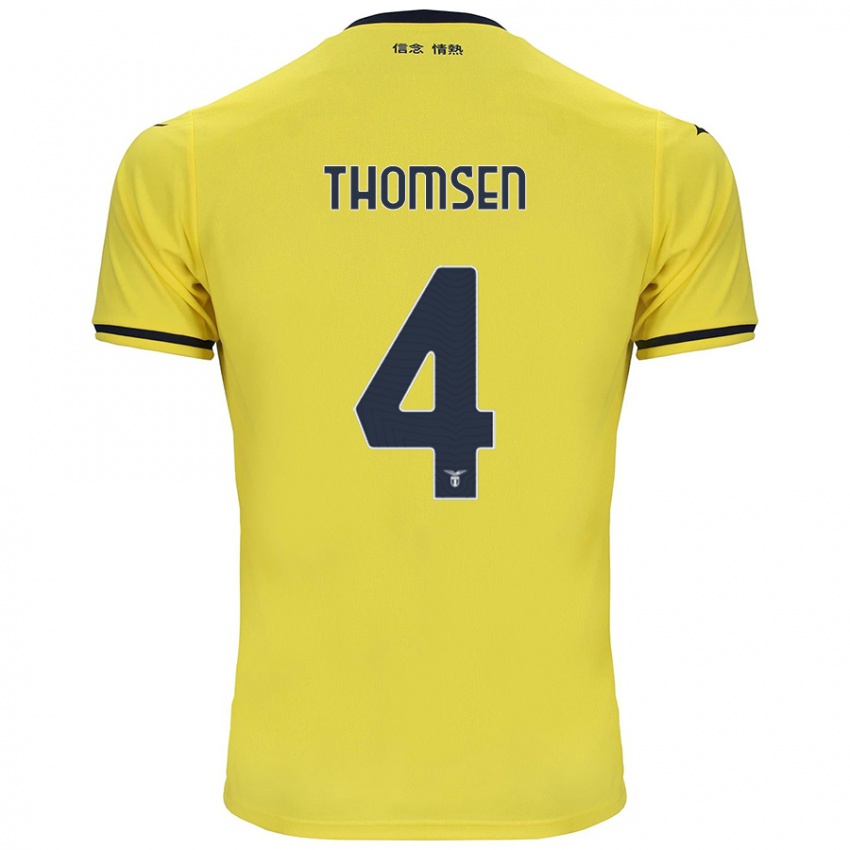 Kinderen Maria Møller Thomsen #4 Geel Uitshirt Uittenue 2024/25 T-Shirt België