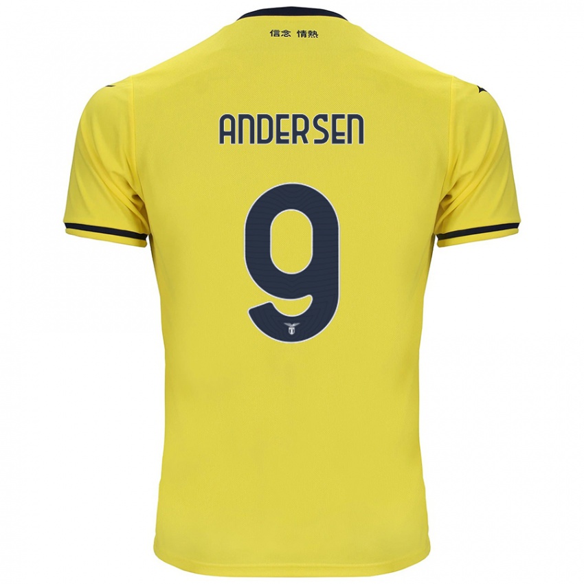 Kinderen Signe Holt Andersen #9 Geel Uitshirt Uittenue 2024/25 T-Shirt België