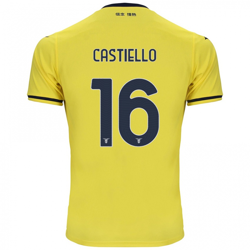 Kinderen Antonietta Castiello #16 Geel Uitshirt Uittenue 2024/25 T-Shirt België