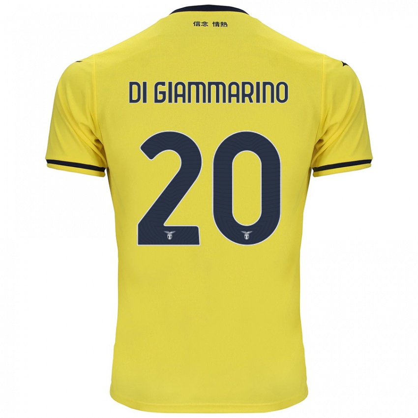 Kinderen Virginia Di Giammarino #20 Geel Uitshirt Uittenue 2024/25 T-Shirt België