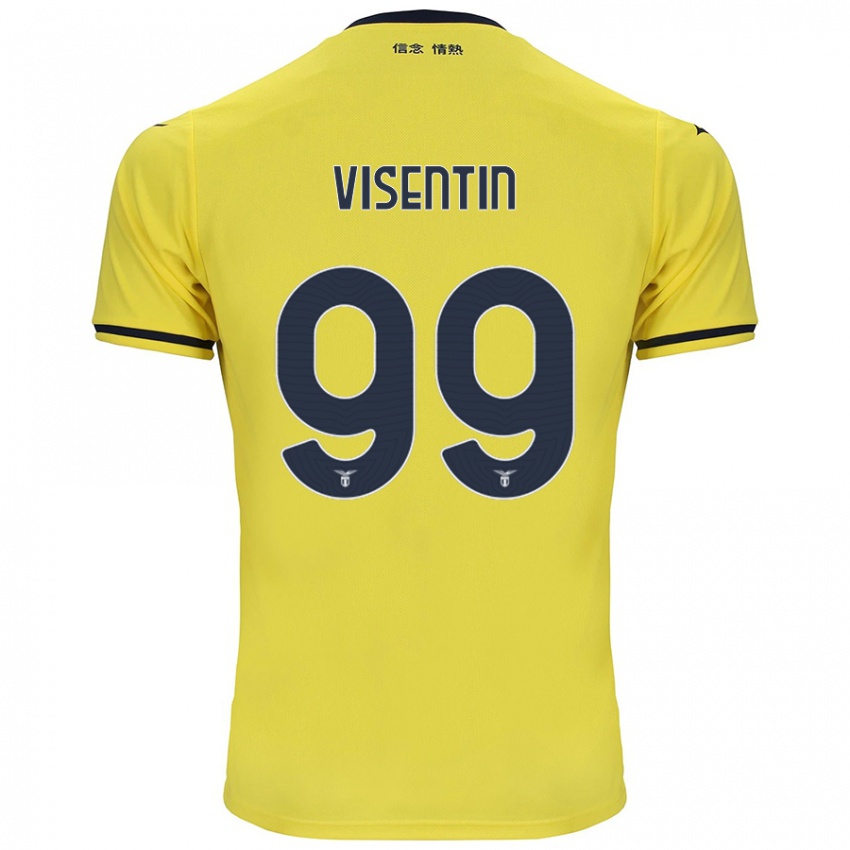 Kinderen Noemi Visentin #99 Geel Uitshirt Uittenue 2024/25 T-Shirt België