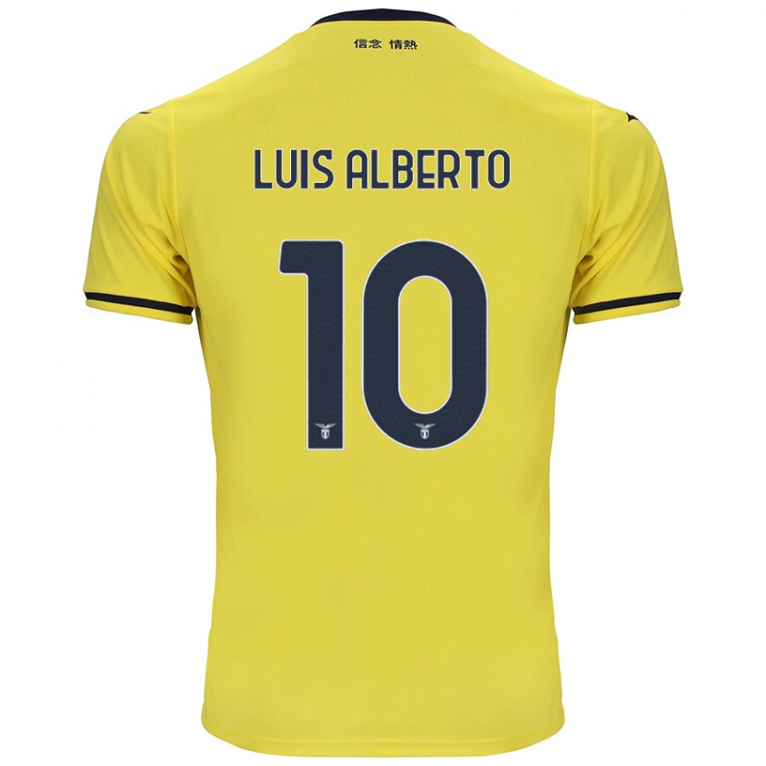 Kinderen Luis Alberto #10 Geel Uitshirt Uittenue 2024/25 T-Shirt België