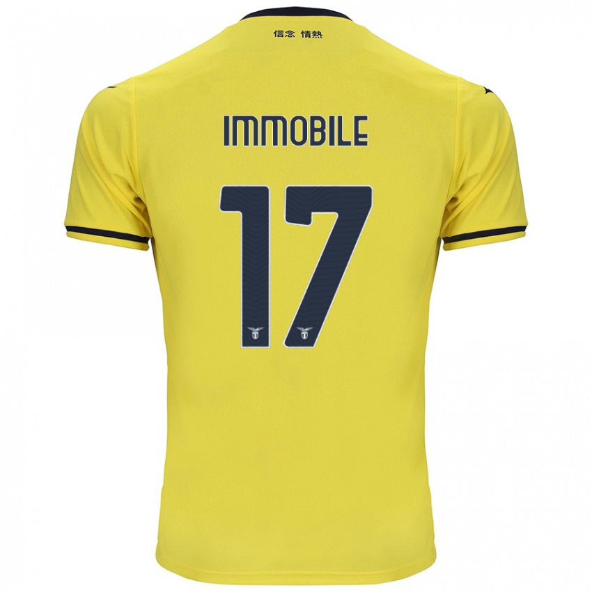 Kinderen Ciro Immobile #17 Geel Uitshirt Uittenue 2024/25 T-Shirt België