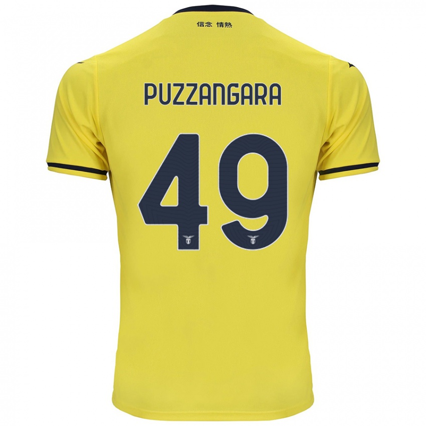 Kinderen Angelo Antonio Puzzangara #49 Geel Uitshirt Uittenue 2024/25 T-Shirt België