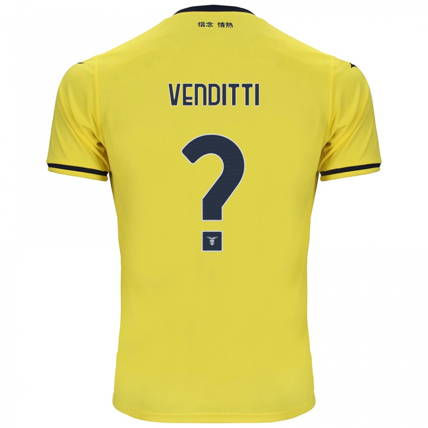 Kinderen Pietro Venditti #0 Geel Uitshirt Uittenue 2024/25 T-Shirt België