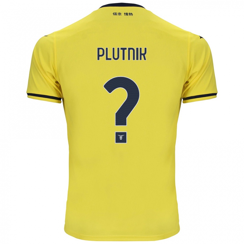 Kinderen Artem Plutnik #0 Geel Uitshirt Uittenue 2024/25 T-Shirt België