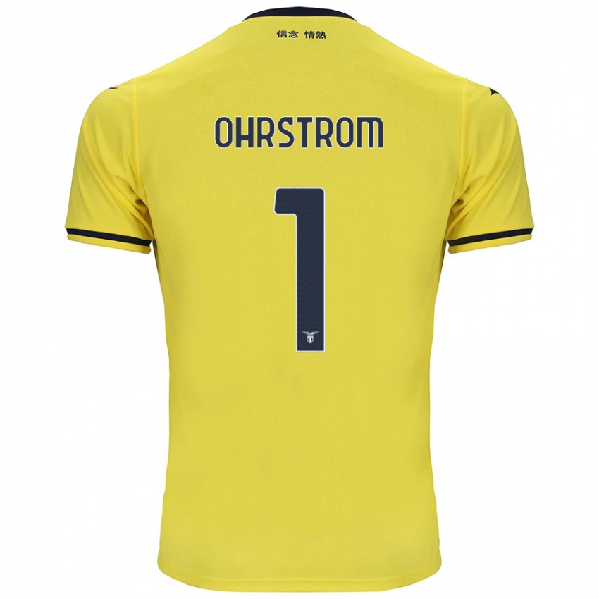 Kinderen Stephanie Ohrstrom #1 Geel Uitshirt Uittenue 2024/25 T-Shirt België