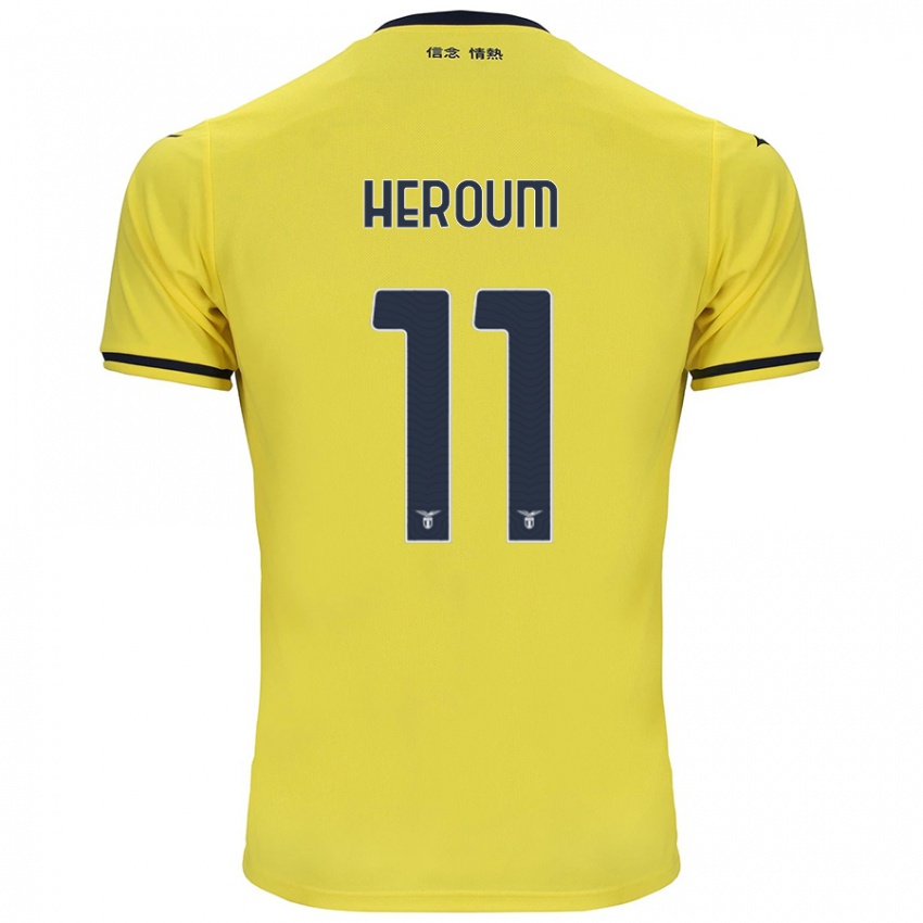 Kinderen Nora Heroum #11 Geel Uitshirt Uittenue 2024/25 T-Shirt België