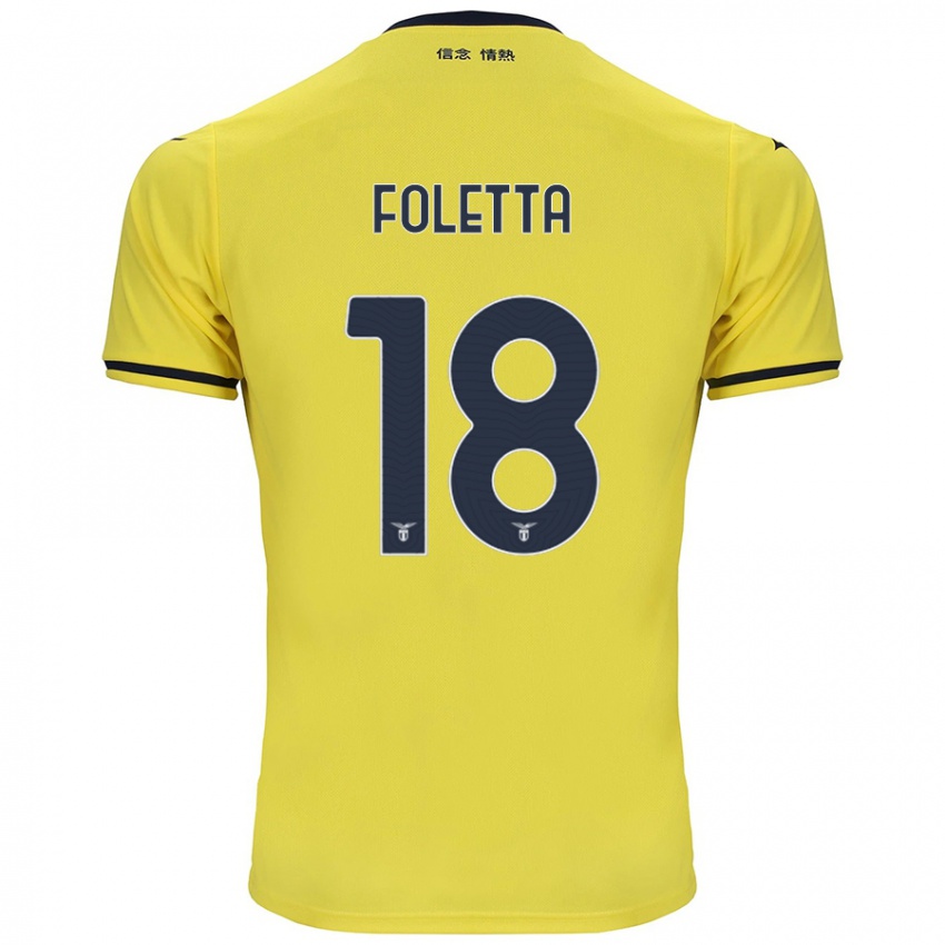 Kinderen Isabella Foletta #18 Geel Uitshirt Uittenue 2024/25 T-Shirt België