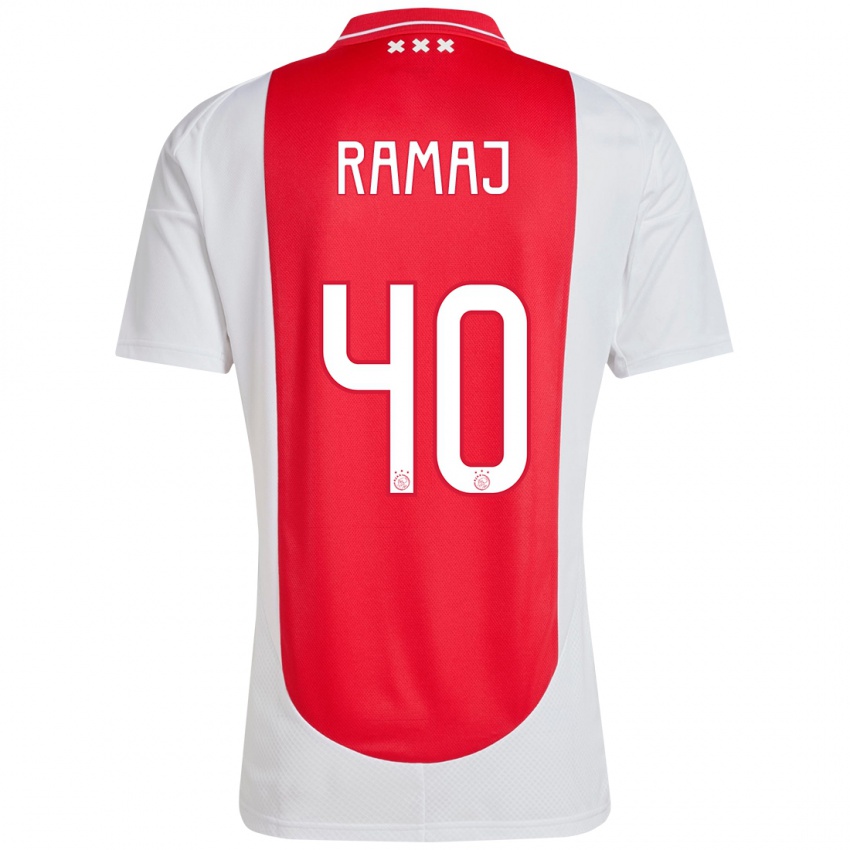 Herren Diant Ramaj #40 Rot Weiß Heimtrikot Trikot 2024/25 T-Shirt Belgien