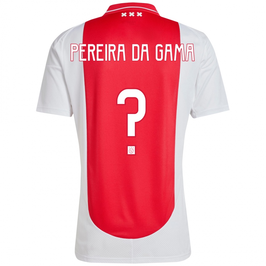 Heren Haniel Pereira Da Gama #0 Rood Wit Thuisshirt Thuistenue 2024/25 T-Shirt België