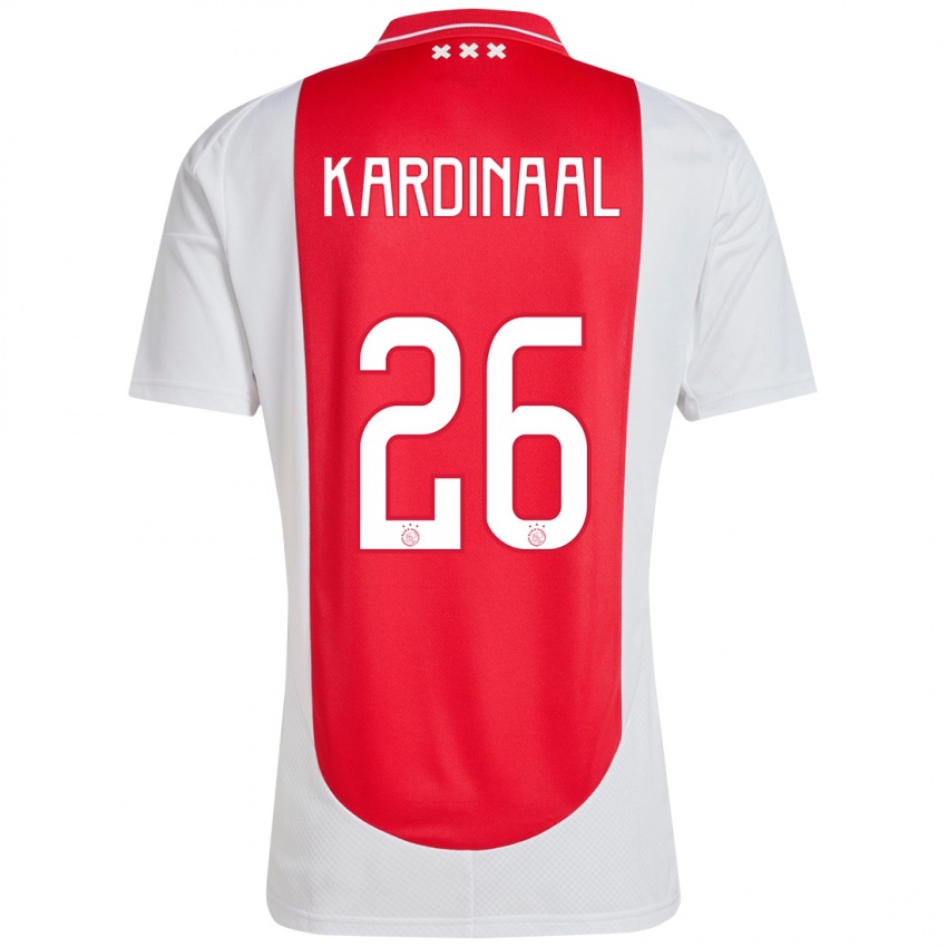 Heren Isa Kardinaal #26 Rood Wit Thuisshirt Thuistenue 2024/25 T-Shirt België