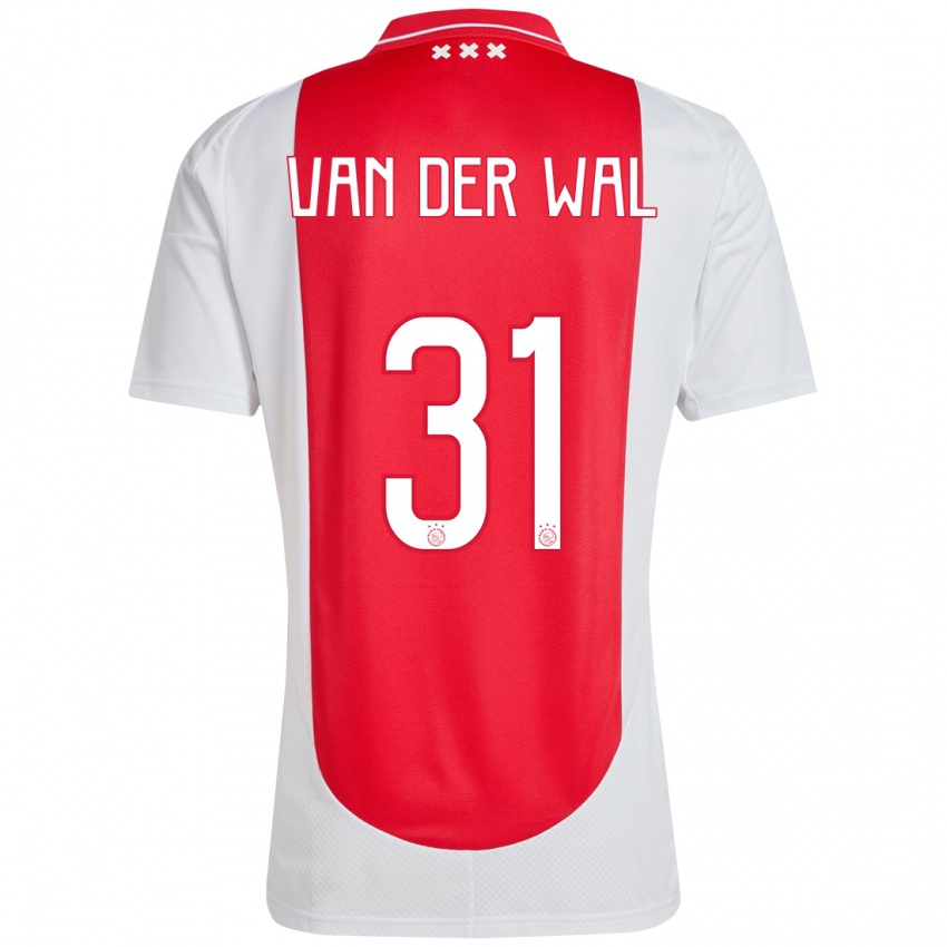 Heren Dionne Van Der Wal #31 Rood Wit Thuisshirt Thuistenue 2024/25 T-Shirt België