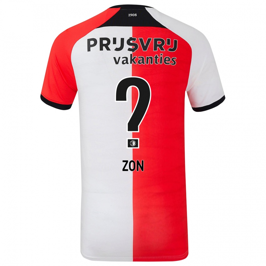 Heren Oier Zon #0 Rood Wit Thuisshirt Thuistenue 2024/25 T-Shirt België