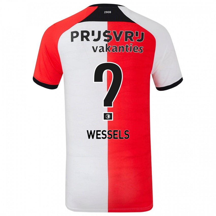 Heren Tijme Wessels #0 Rood Wit Thuisshirt Thuistenue 2024/25 T-Shirt België