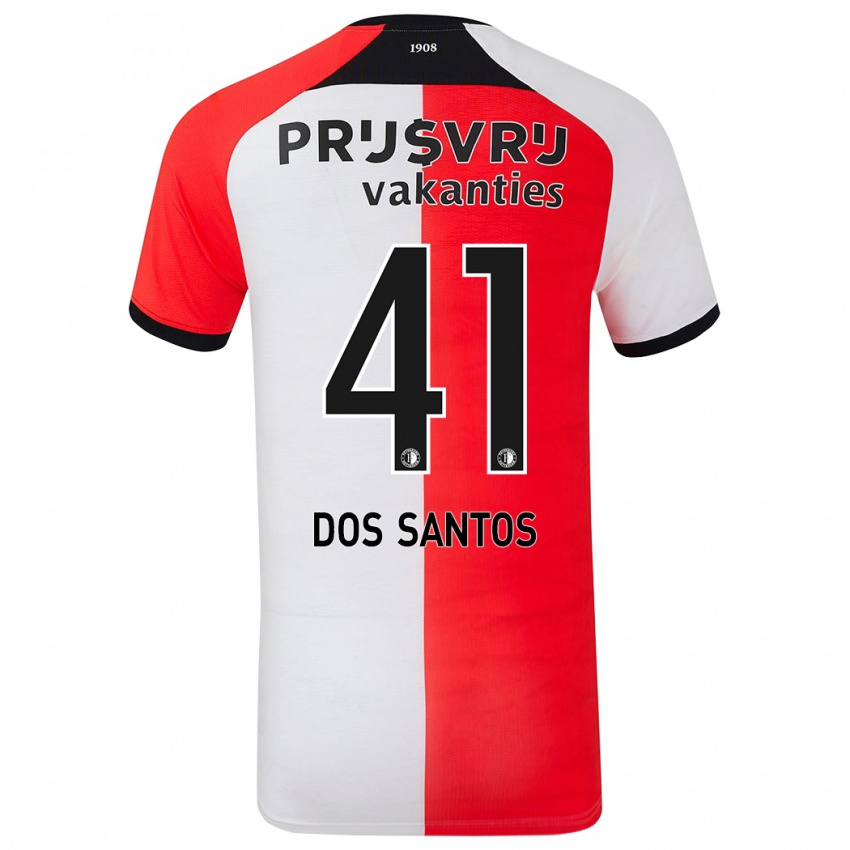 Herren Giuliany Ben-David Dos Santos #41 Rot Weiß Heimtrikot Trikot 2024/25 T-Shirt Belgien