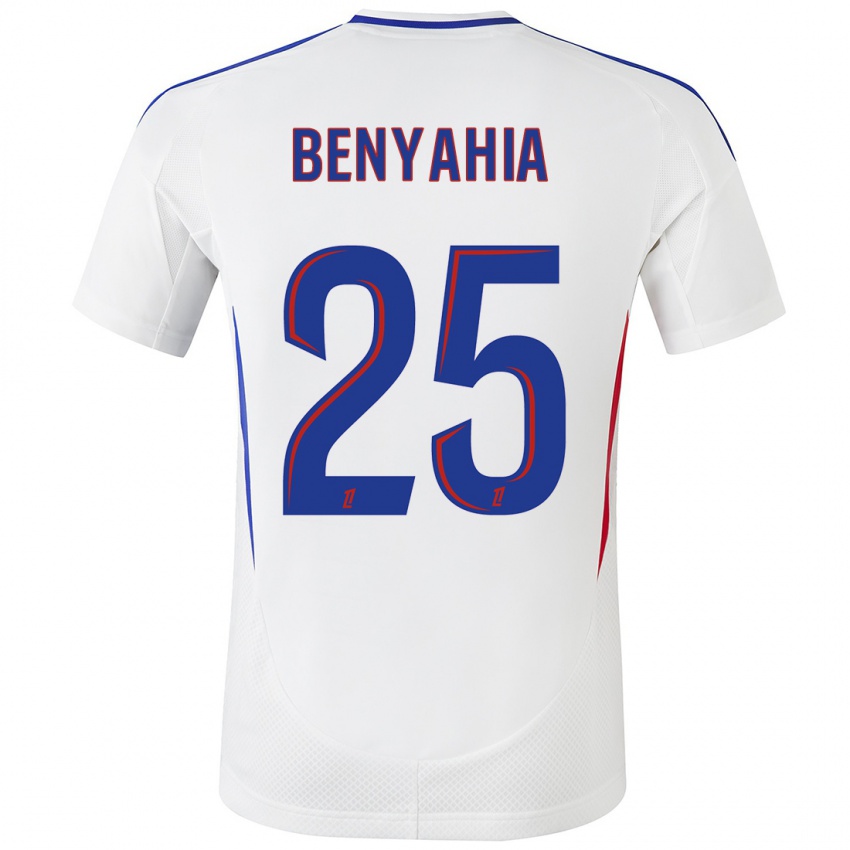 Heren Ines Benyahia #25 Wit Blauw Thuisshirt Thuistenue 2024/25 T-Shirt België