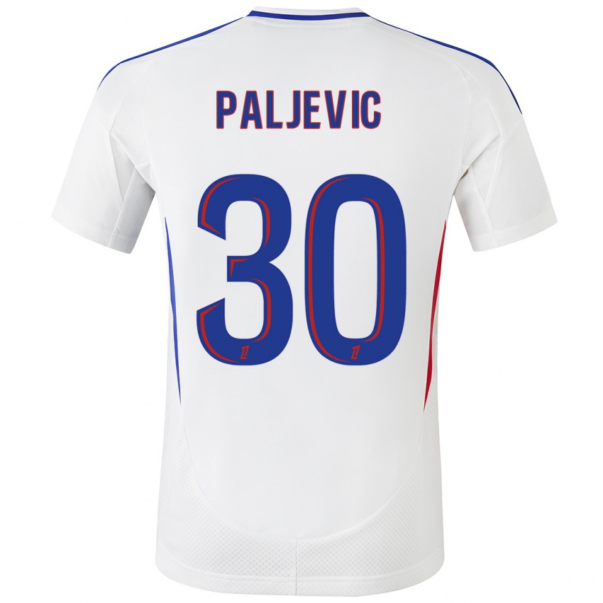 Heren Alyssia Paljevic #30 Wit Blauw Thuisshirt Thuistenue 2024/25 T-Shirt België