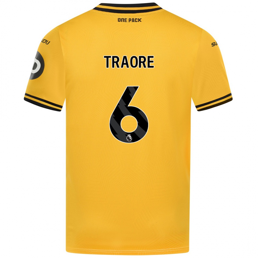 Homme Maillot Boubacar Traoré #6 Jaune Tenues Domicile 2024/25 T-Shirt Belgique