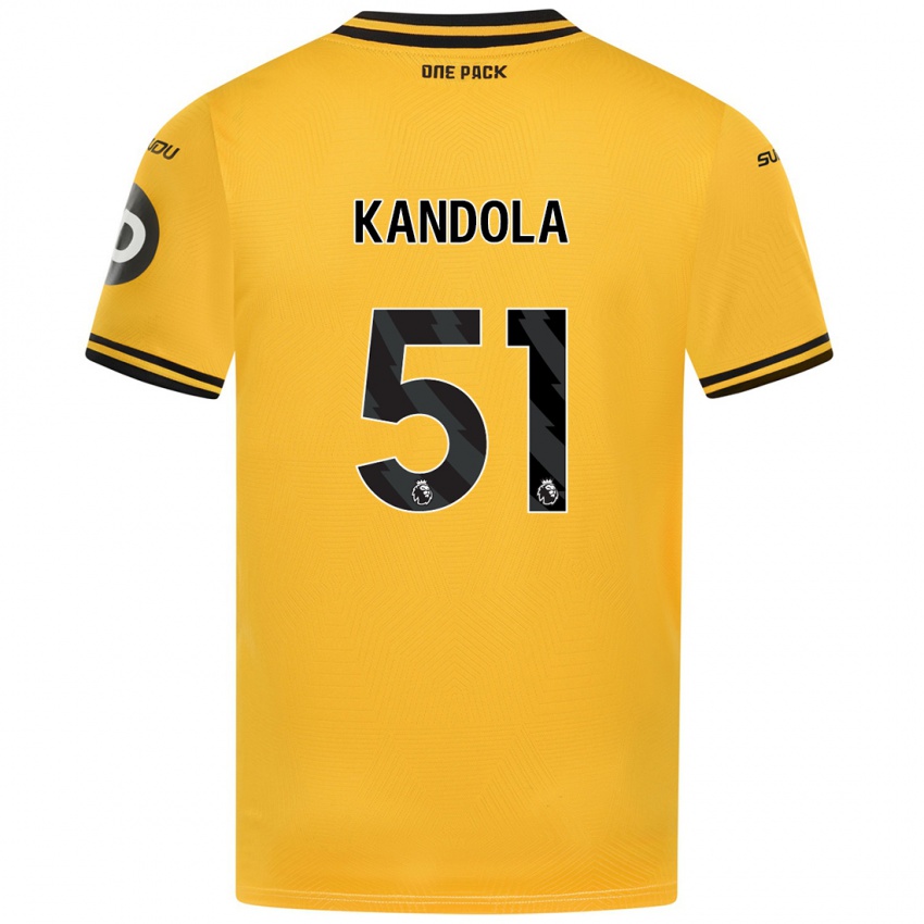 Homme Maillot Kam Kandola #51 Jaune Tenues Domicile 2024/25 T-Shirt Belgique