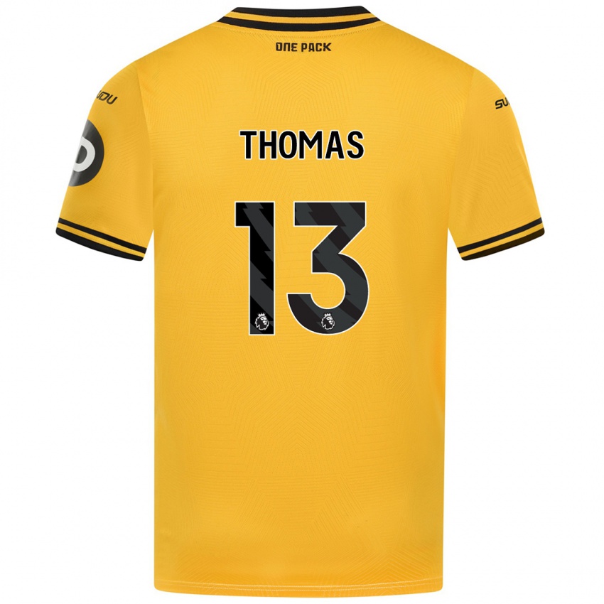 Homme Maillot Bec Thomas #13 Jaune Tenues Domicile 2024/25 T-Shirt Belgique