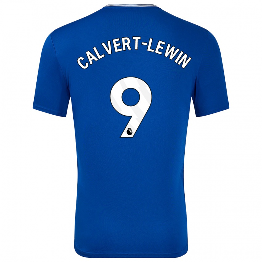 Homme Maillot Dominic Calvert-Lewin #9 Bleu Avec Tenues Domicile 2024/25 T-Shirt Belgique