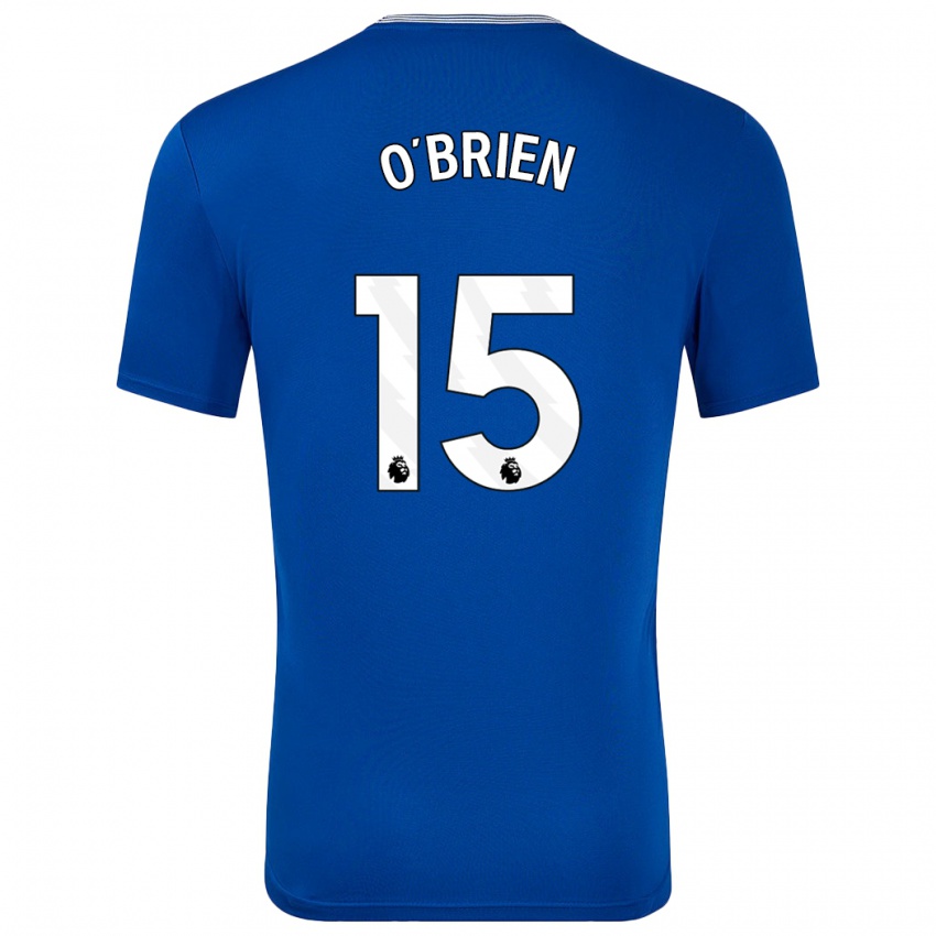 Homme Maillot Jake O'brien #15 Bleu Avec Tenues Domicile 2024/25 T-Shirt Belgique